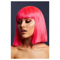 Fever Lola Wig Neon Pink Costume Accessory