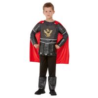 Deluxe Knight Child Costume Black Size: Large