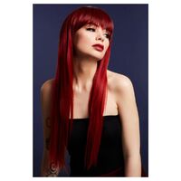 Fever Jessica Wig Ruby Red Costume Accessory