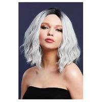Fever Cara Wig Two Toned Blend Ice Silver Costume Accessory 