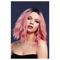 Fever Cara Wig Ash Pink Costume Accessory