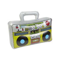 Inflatable Boom Box Silver