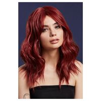 Fever Ashley Wig Ruby Red Costume Accessory 