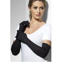 Long Black Gloves Costume Accessory