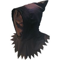 Black Ghoul Hood Mask Costume Accessory