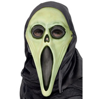 Glow In The Dark Screamer Mask Costume Accessory 