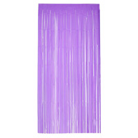 Matt Fringe Curtain Backdrop Purple
