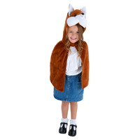 Deluxe Fox Plush Cape Child Costume Accessory