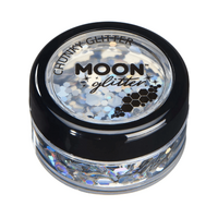 Moon Glitter Holographic Chunky Glitter 3g Silver