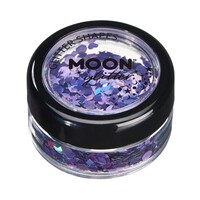 Moon Glitter Holographic Glitter Shapes 3g Purple