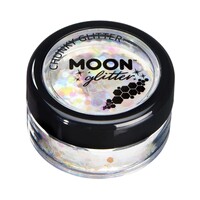 Moon Glitter Iridescent Chunky Glitter 3g White
