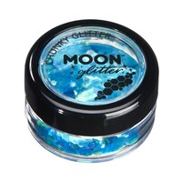 Moon Glitter Iridescent Chunky Glitter 3g Blue