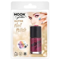 Moon Glitter Holographic Nail Polish 14ml Fuchisa