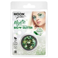 Moon Glitter Mystic Bio Chunky Glitter Mixed Colours 3g Shamrock