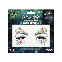 Moon Glow Face Jewels Glow In The Dark Glow Girl