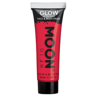 Moon Glow - Glow in the Dark Face Paint 12ml Red