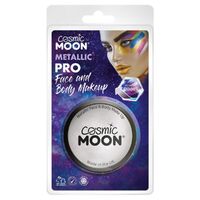 Cosmic Moon Metallic Pro Face Paint Cake Pots 36g Silver