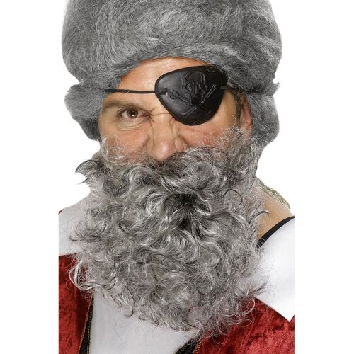 Grey Deluxe Pirate Beard