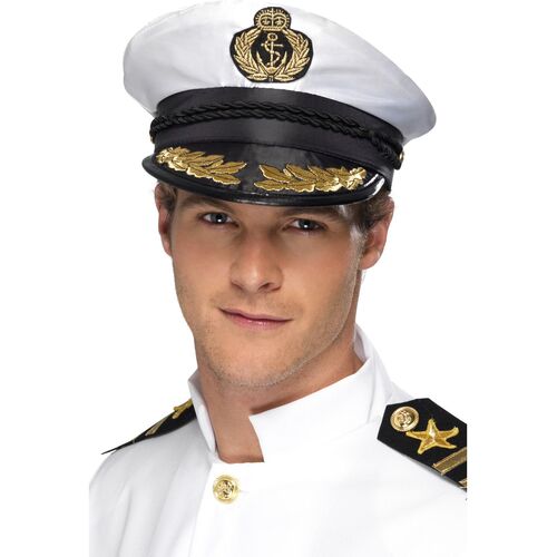 Captain White Hat Costume Accessory