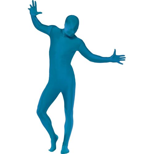 Blue Second Skin Adult Costume Suit Size: Medium