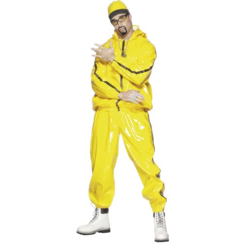Yellow Rapper Suit Adult Costume Size: Medium
