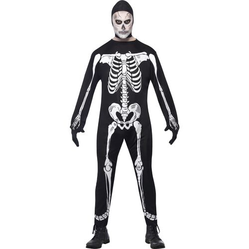 Skeleton Jumpsuit Adult Costume Size: Medium