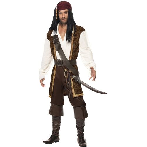 High Seas Pirate Adult Costume Size: Medium