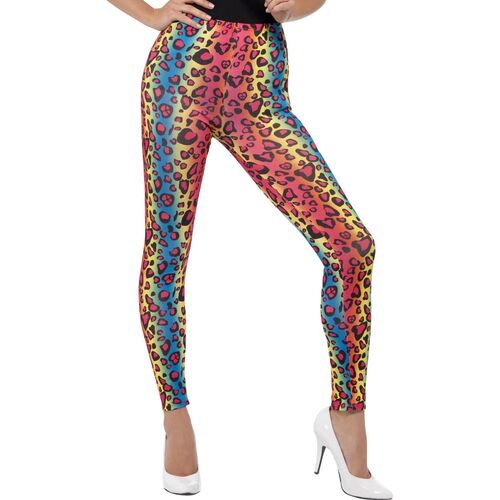 Neon Leopard Print Adult Leggings
