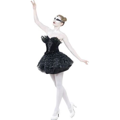 Gothic Swan Masquerade Adult Costume Size: Small