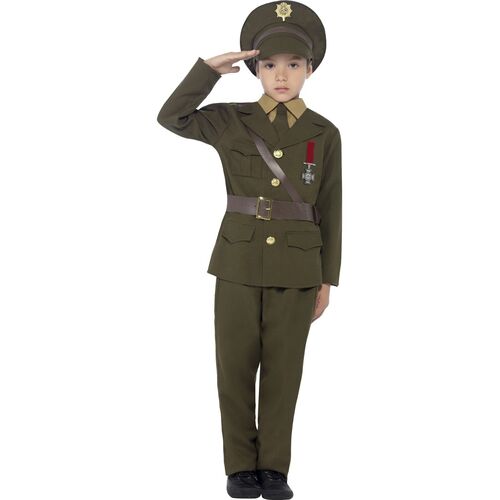 Army Officer Child Costume Size: Large