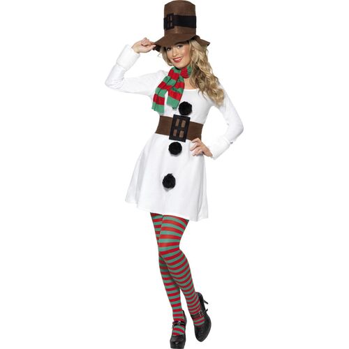 Miss Snowman Adult Costume Size: Large