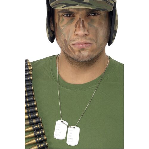 Dogtags on Chain Costume Accessory