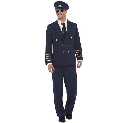 Navy Pilot Adult Costume Size: Medium