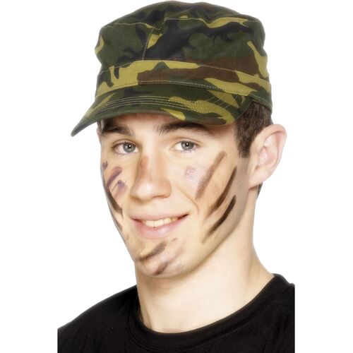 Camouflage Army Cap Costume Accessory 