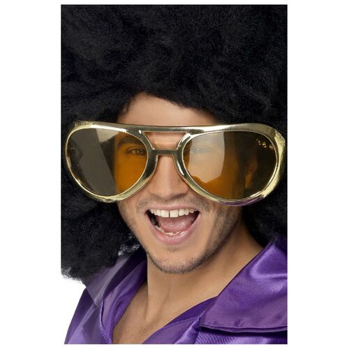 Gold Giant Seventies Rock Specs Costume Accessory