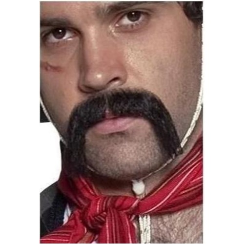 Authentic Western Mexican Handlebar Moustache