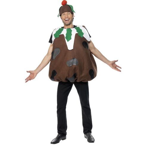 Christmas Pudding Adult Costume Size: One Size Fits Most