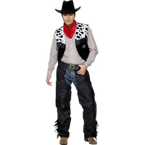 Cowboy Leather Adult Costume Size: Large