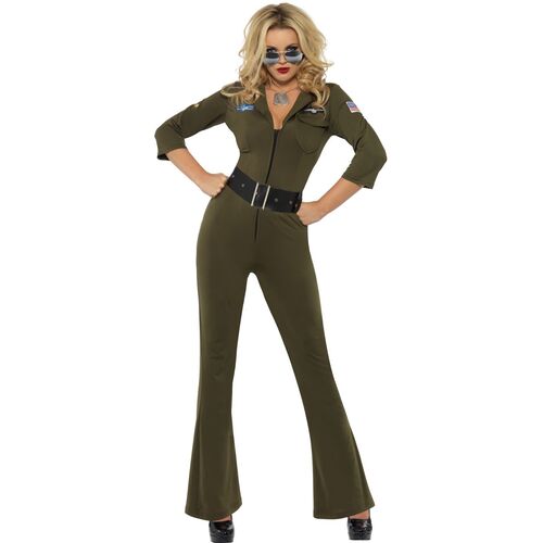 Top Gun Aviator Jumpsuit Adult Costume Size: Medium