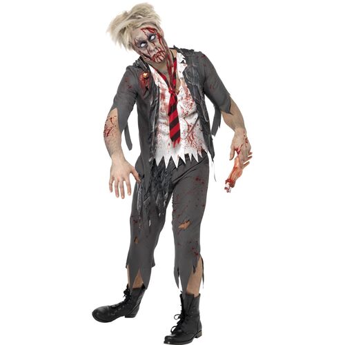 High School Horror Zombie School Boy Adult Costume Size: Medium