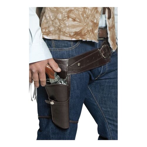 Authentic Western Wandering Gunman Belt and Holster