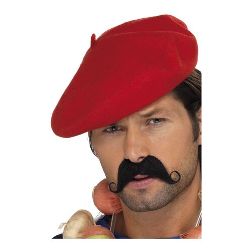 Beret Red Costume Accessory
