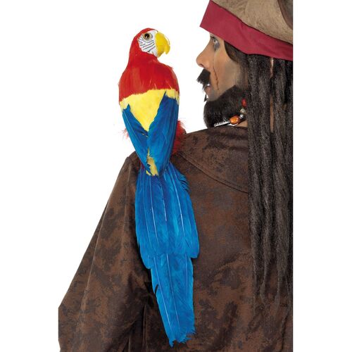 Parrot Lifelike With Elastic Holder Costume Prop