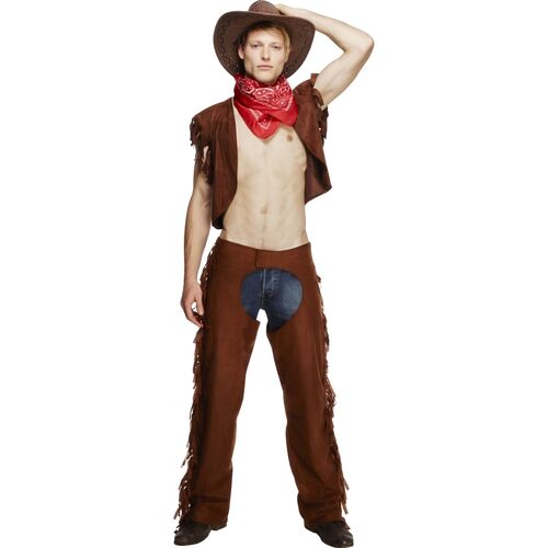 Ride EM High Cowboy Waistcoat Male Adult Fever Costume Size: Medium