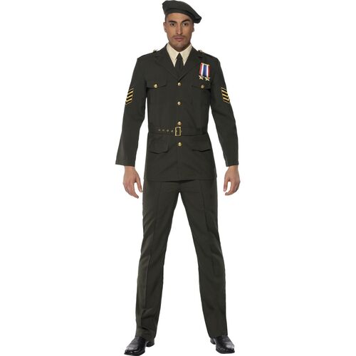 Wartime Officer Adult Mens Costume Size: Medium
