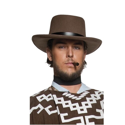 Western Authentic Wandering Gunman Brown Hat