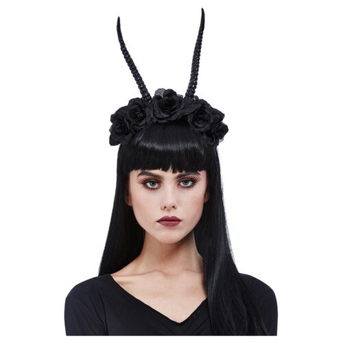 Demon Horn Flower Headband