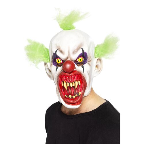 Sinister Overhead Latex Clown Mask Costume Accessory