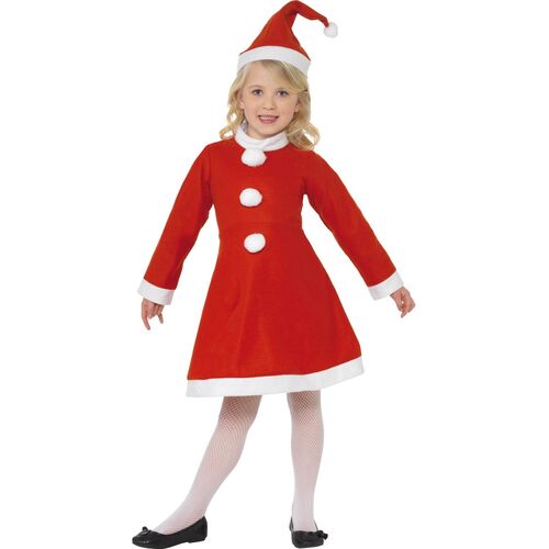 Santa Girl Child Costume Size: Medium