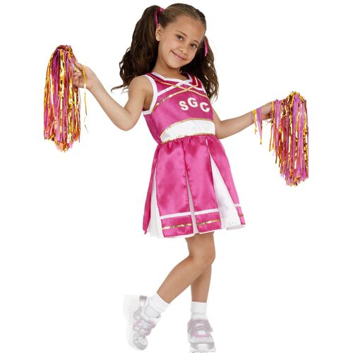 Cheerleader Pink Child Costume Size: Medium
